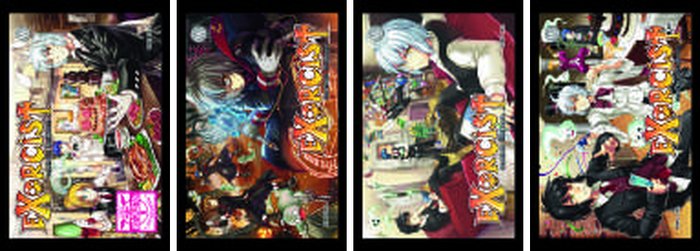 ปกหนังสือ ชุด Exorcist หมอผีแสบ พันธุ์อลเวง 1-4 เล่ม